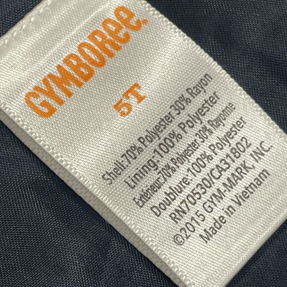 ~ Gymboree 5T Boys Vest Navy Blue Lined 3 Button Up - Picture 2 of 10